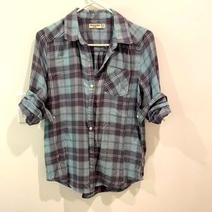 Abercrombie Kids Plaid Button Down Shirt size XL